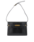 Medium Manhattan, £850, Handbags, Black, Mock Croc, Front view